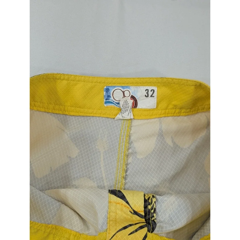 Ocean Pacific Mens Medium 32 Quick Dry Unlined Board Shorts Swim Trunks Tropical